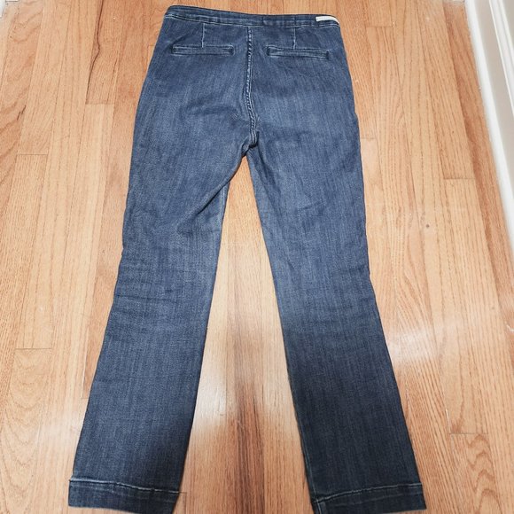 Pilcro and the Letterpress Dark Wash Side Zip High Rise Legging Jeans Size 27 - Picture 6 of 9